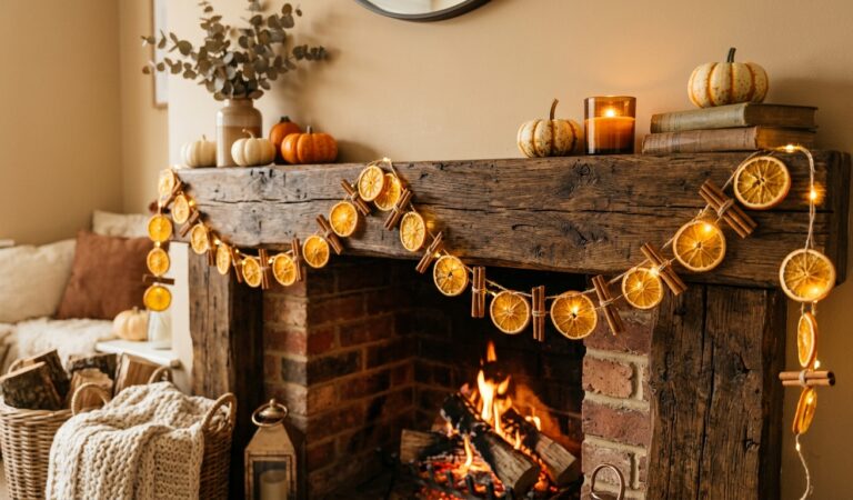 Easy DIY Dried Orange and Cinnamon Garland: The Perfect Autumn Craft